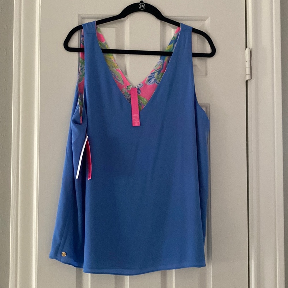 Lilly Pulitzer florin sleeveless v neck